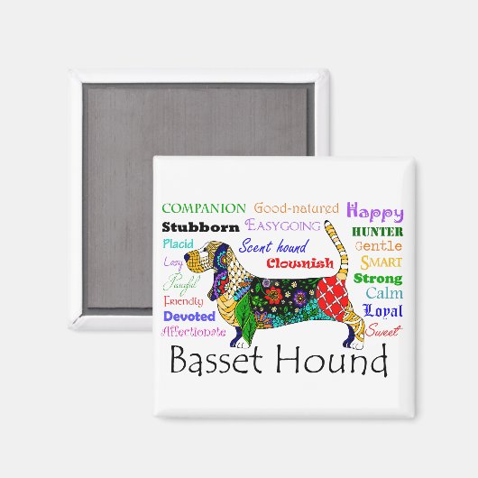 Basset Traits Magnet (Voorkant / Achterkant)