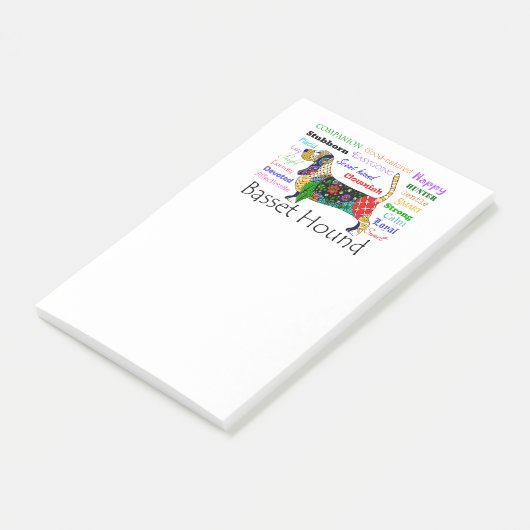 Basset Traits Post-it Notes (Schuin)