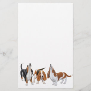 Basset Trio Briefpapier