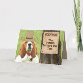 Basset "Vaderdag" Kaart met Cowboy Theme (Voorkant)