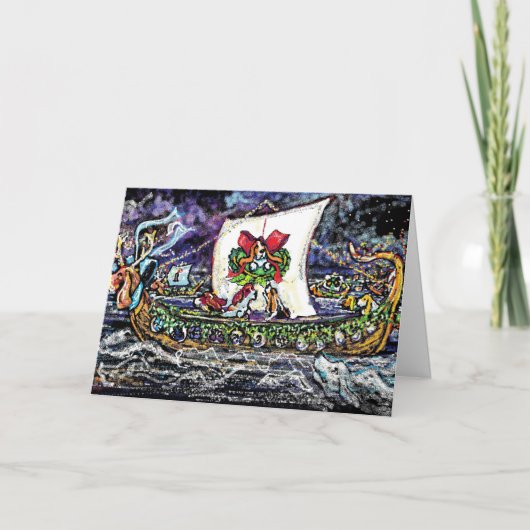 Basset van de Vakantie van Viking Kaart (Voorkant)