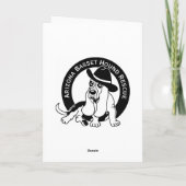 Basset van Kerstmis de Spatie van de Kaart binnen (Achterkant)