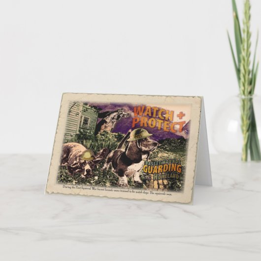 Basset watch dogs kaart (Voorkant)