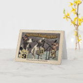 Basset wint het Ruiken Bij Kaart (Gele Bloem)