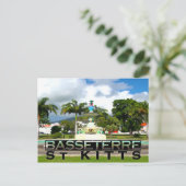 Basseterre Briefkaart (Staand voorkant)