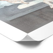 Bassets op Space Shuttle Poster (Hoek)