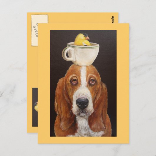 Bassett balancing act briefkaart (Voorkant / Achterkant)