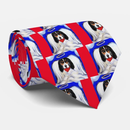 Bassett Hound Angel Stropdas (Opgerold)