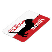 Bassett Hound Dog Dishwasmachine Magnet - Gemature Magneet (Linkerzijde)