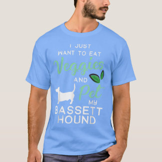 Bassett Hound Grappige Veganistische Hondenliefheb T-shirt