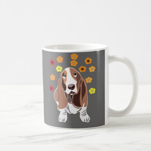 Bassett Hound Koffiemok (Rechts)