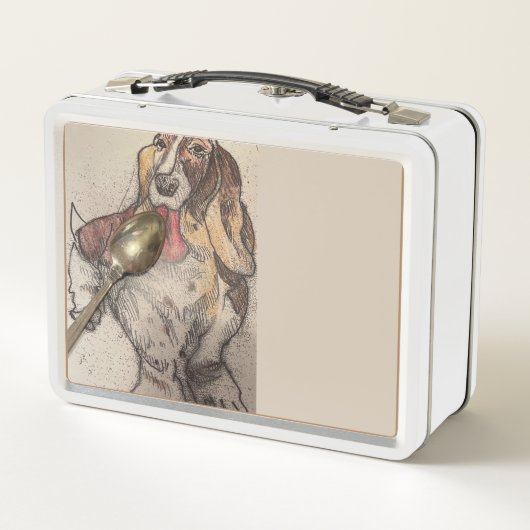 Bassett Hound Lunch Box (Achterkant)