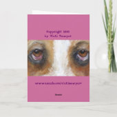 Bassett hound Moederdag Kaart (Achterkant)