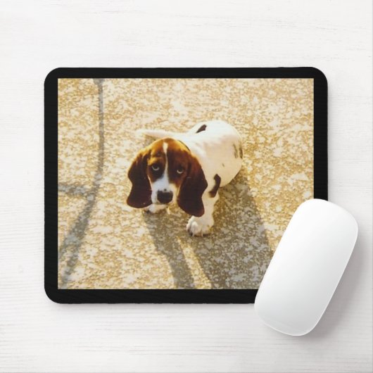 Bassett Hound Mousepad Muismat (Met muis)