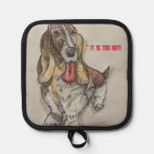 Bassett Hound Pannenlap (Voorkant)
