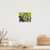 Bassett Hound Pups Poster (Keuken)