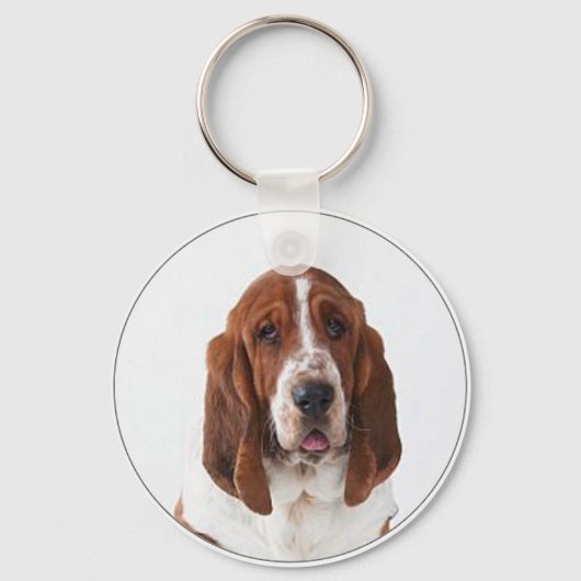 "Bassett Hound" Sleutelhanger (Voorkant)