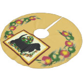 Bassett Hound Tree Skirt Kerstboom Rok (Gekanteld)