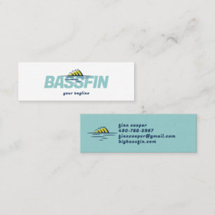 Bassfin-logo   Visserij- of Outdoor merk Mini Visitekaartje