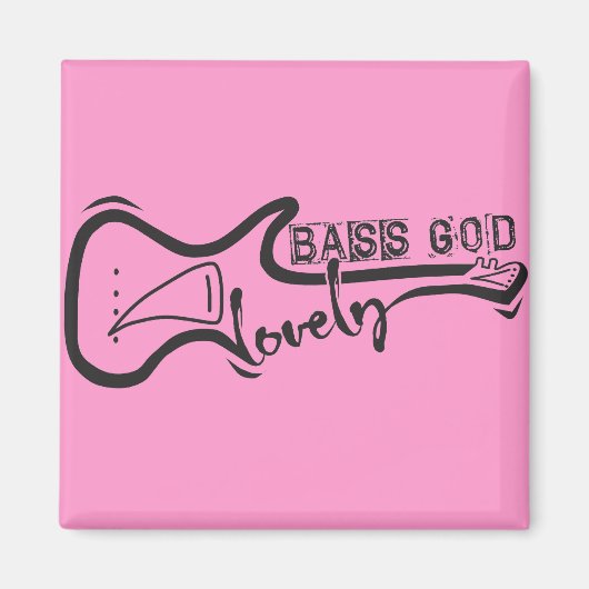 BassGodLovely magneet (Voorkant)