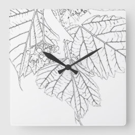 Basshoutwaren Vierkante Klok