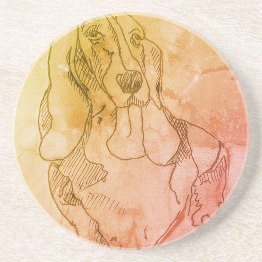 Bassie-Onderzetter Zandsteen Onderzetter (Voorkant)