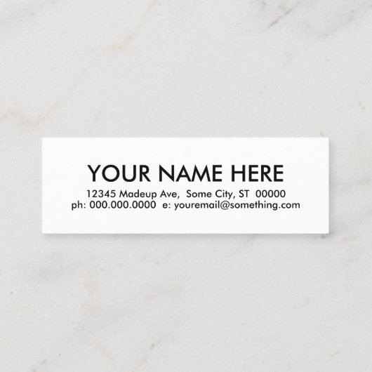 bassief. mini visitekaartje (Achterkant)