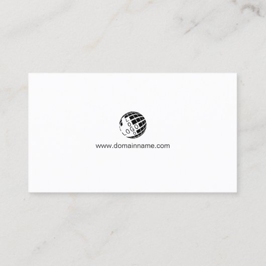 Bassies Bass Guitarist Musicus Visitekaartje (Achterkant)