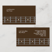 Bassige Visitekaartje Sjabloon (Voorkant / Achterkant)