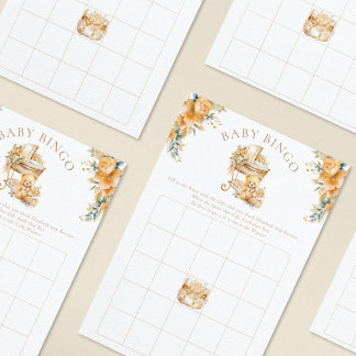 Bassinet Baby shower Bingo spel