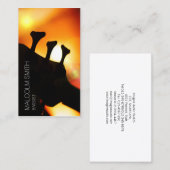 Bassist Bass Headstock Light Flare Muzikant Visitekaartje (Voorkant / Achterkant)