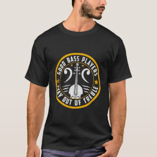 Bassist Blijf uit de buurt van Treble Hoodie Doubl T-shirt