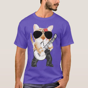 Bassist Cool Cat Bass Gitaar T-shirt