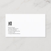 Bassist Elegant Goud Bass Clef Icon Blauw Glow Visitekaartje (Achterkant)