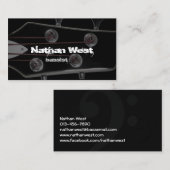 Bassist Gitaar Headstock Visitekaartje (Voorkant / Achterkant)