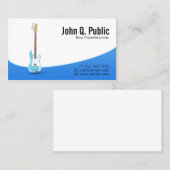 Bassist gitarist muzikant visitekaartje (Voorkant / Achterkant)