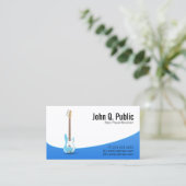 Bassist gitarist muzikant visitekaartje (Staand voorkant)