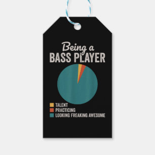 Bassist Muzikant Grappige Bassgitaarspeler Cadeaulabel
