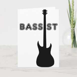 Bassist Silhouette Kaart