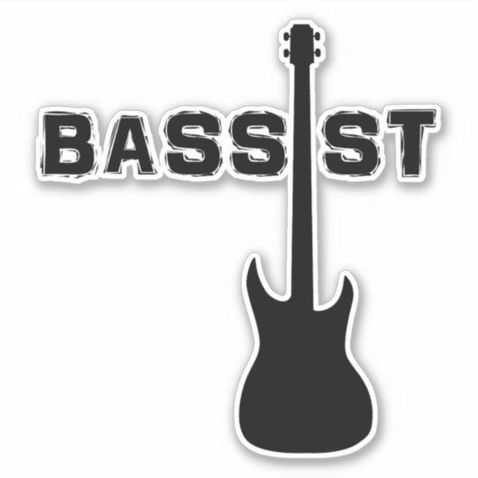 bassist sticker (Voorkant)