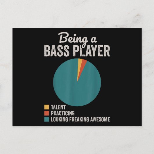 Bassist zijn Grappige basgitarist Briefkaart (Voorkant)