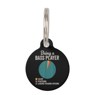 Bassist zijn Grappige basgitarist Huisdierpenning
