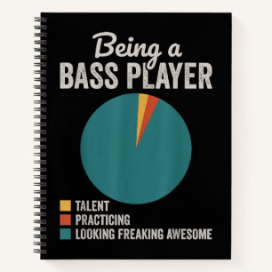 Bassist zijn Grappige basgitarist Notitieboek