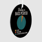 Bassist zijn Grappige basgitarist Ornament (voorkant)