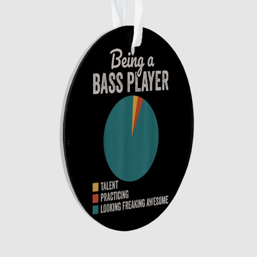 Bassist zijn Grappige basgitarist Ornament (voorkant)