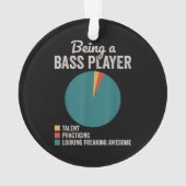 Bassist zijn Grappige basgitarist Ornament (achterkant)