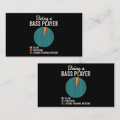 Bassist zijn Grappige basgitarist Visitekaartje (Voorkant / Achterkant)