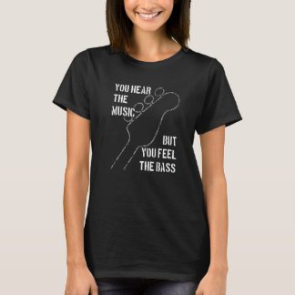 Bassisten vinden het leuk diepere basnotas je voel t-shirt