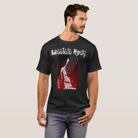 Bassists Rock! T-shirt (Voorkant volledig)