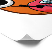 Bassketball Funny Basketball Music Pun Poster (Hoek)